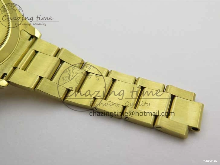 KKF Steel YG Dial Best 904L Edition 1:1 Green Bracelet YG Daytona on A7750 0410